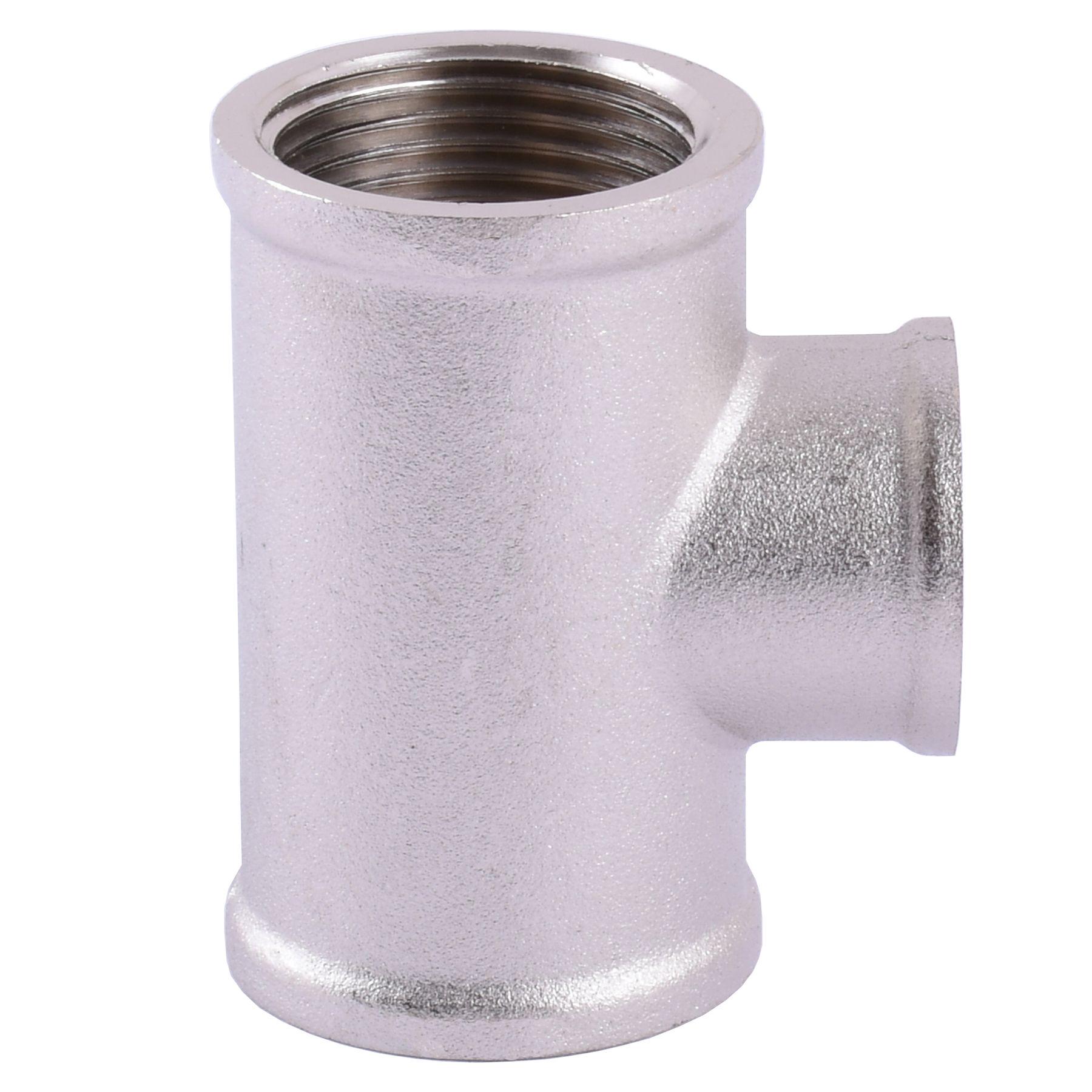 Тройник Solomon 000022189 никель внутренняя-внутренняя-внутренняя 1/2" (131427) - фото 2