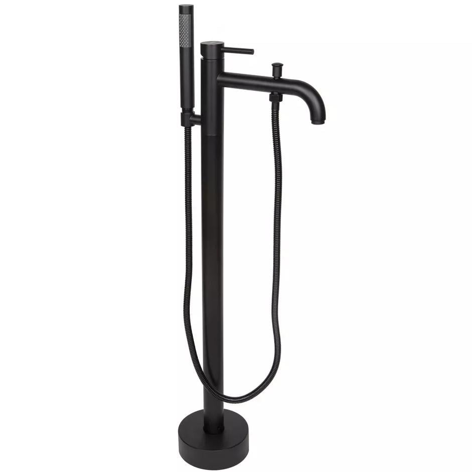 Смеситель для ванны Wezer EKO19A-01-BLACK напольный Черный (157856)