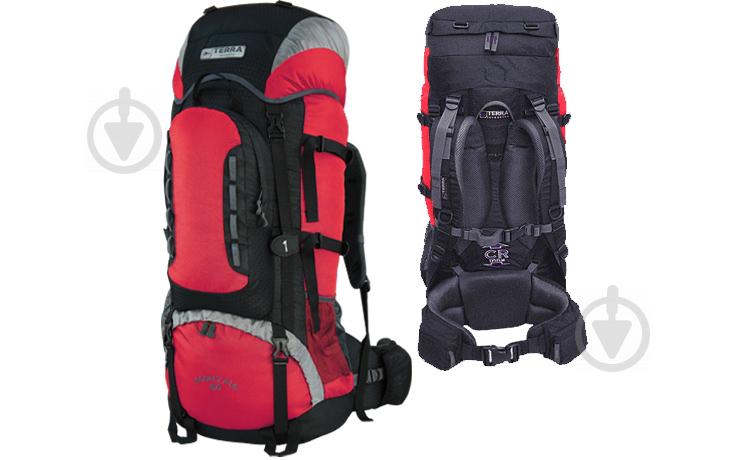 Рюкзак Terra Incognita Mountain 80 Black-Red (TI-MOU80R)