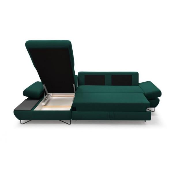 Диван угловой Perfect Home Loft из натурального дерева/ДСП/ткани Monolith 37 Зеленый (49693) - фото 3 Диван угловой Perfect Home Loft из натурального дерева/ДСП/ткани Monolith 37 Зеленый (49693) - фото 3