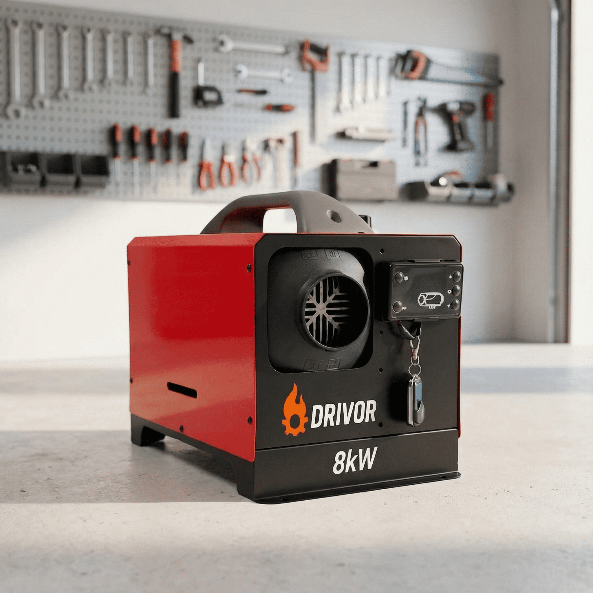 Дизельный автономный обогреватель Drivor 8 кВт Красный (D800 (7) Дизельный автономный обогреватель Drivor 8 кВт Красный (D800 (7)