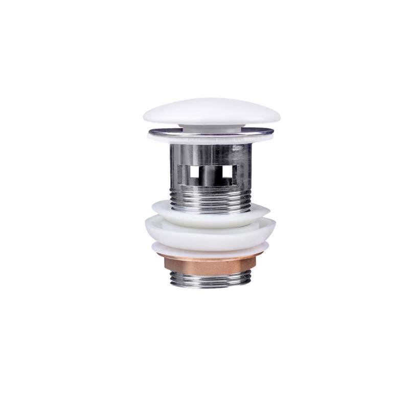 Донный клапан для биде Qtap Pop-up с переливом 70х70х227,5 мм White (SD00049172)