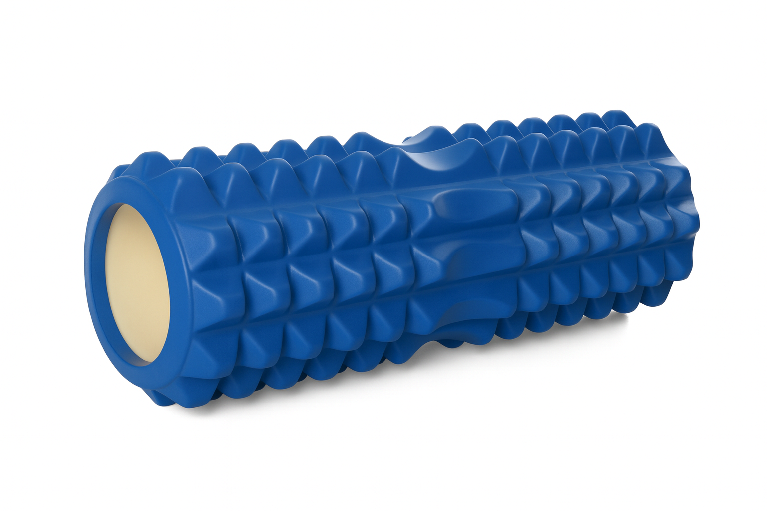 Массажный ролик шипованный для йоги и фитнеса Stenson MS 0857-4-BL 33х12 см Синий