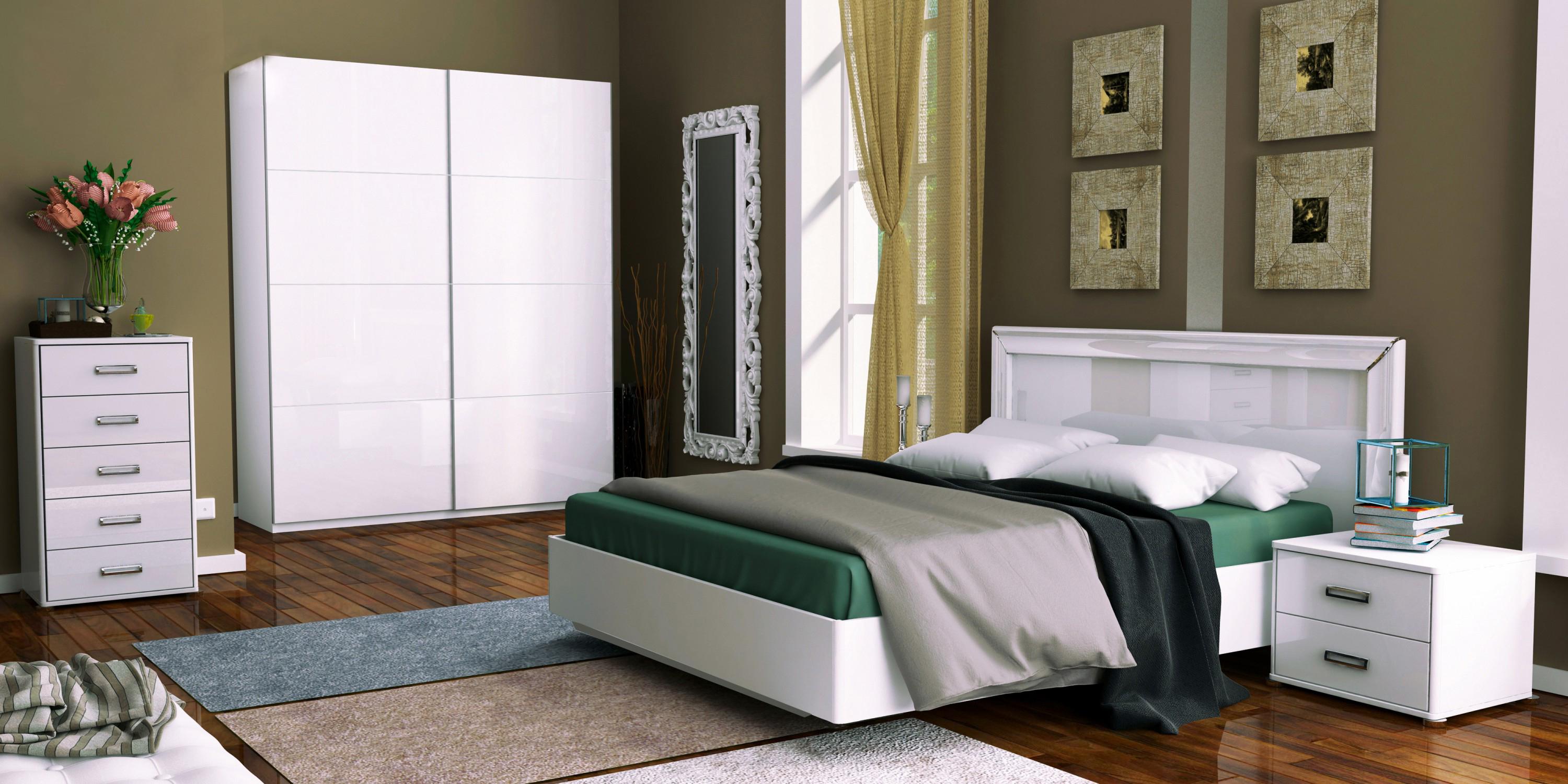 Комод MiroMark Белла 5Ш ламінована ДСП Білий глянець (BL-65-WB) - фото 3 Комод MiroMark Белла 5Ш ламінована ДСП Білий глянець (BL-65-WB) - фото 3