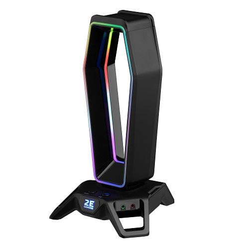 Підставка для навушників 2E GAMING GST330 RGB USB Black (2E-GST330UB)