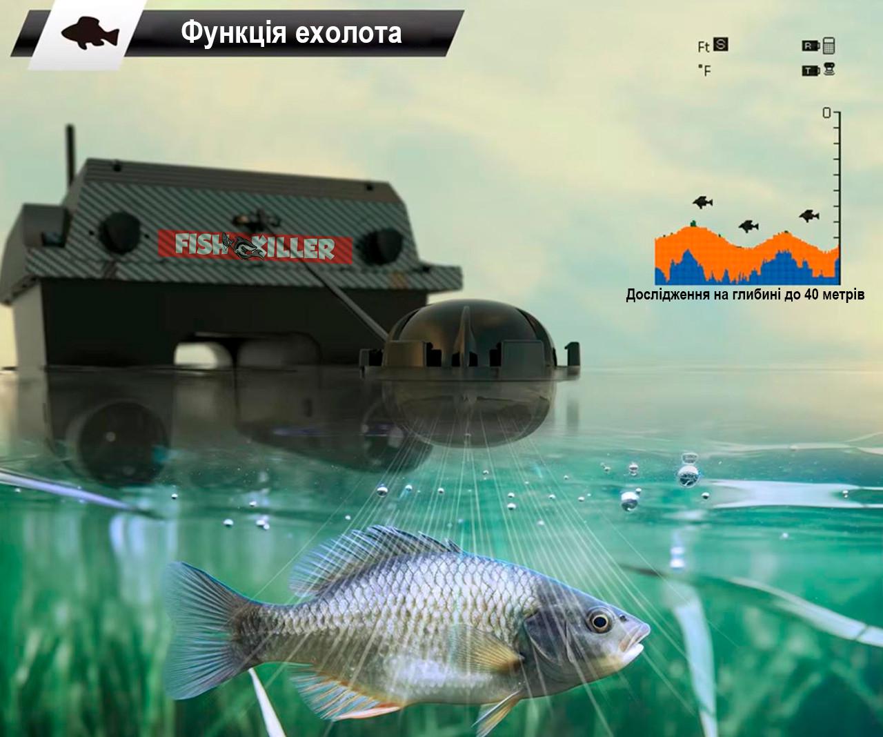 Човник для риболовлі Flytec V 80 з GPS ехолотом та круїз-контролем до 3 кг підгодовування до 800 м (2699399185) - фото 5