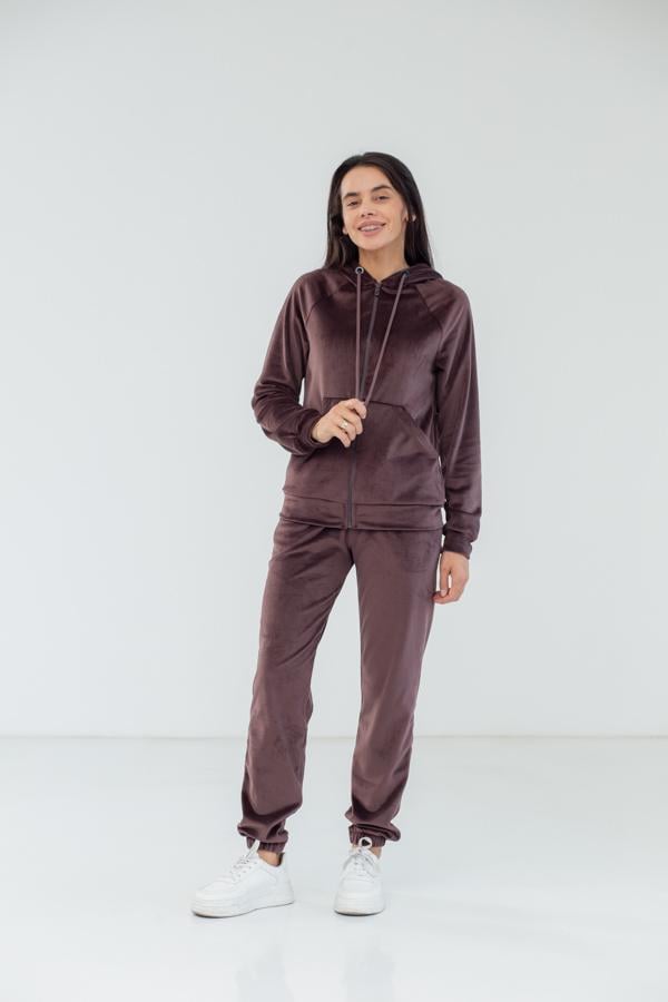 Спортивный костюм женский AKSAN двойка L Коричневый (23.1860_brown_46(L))