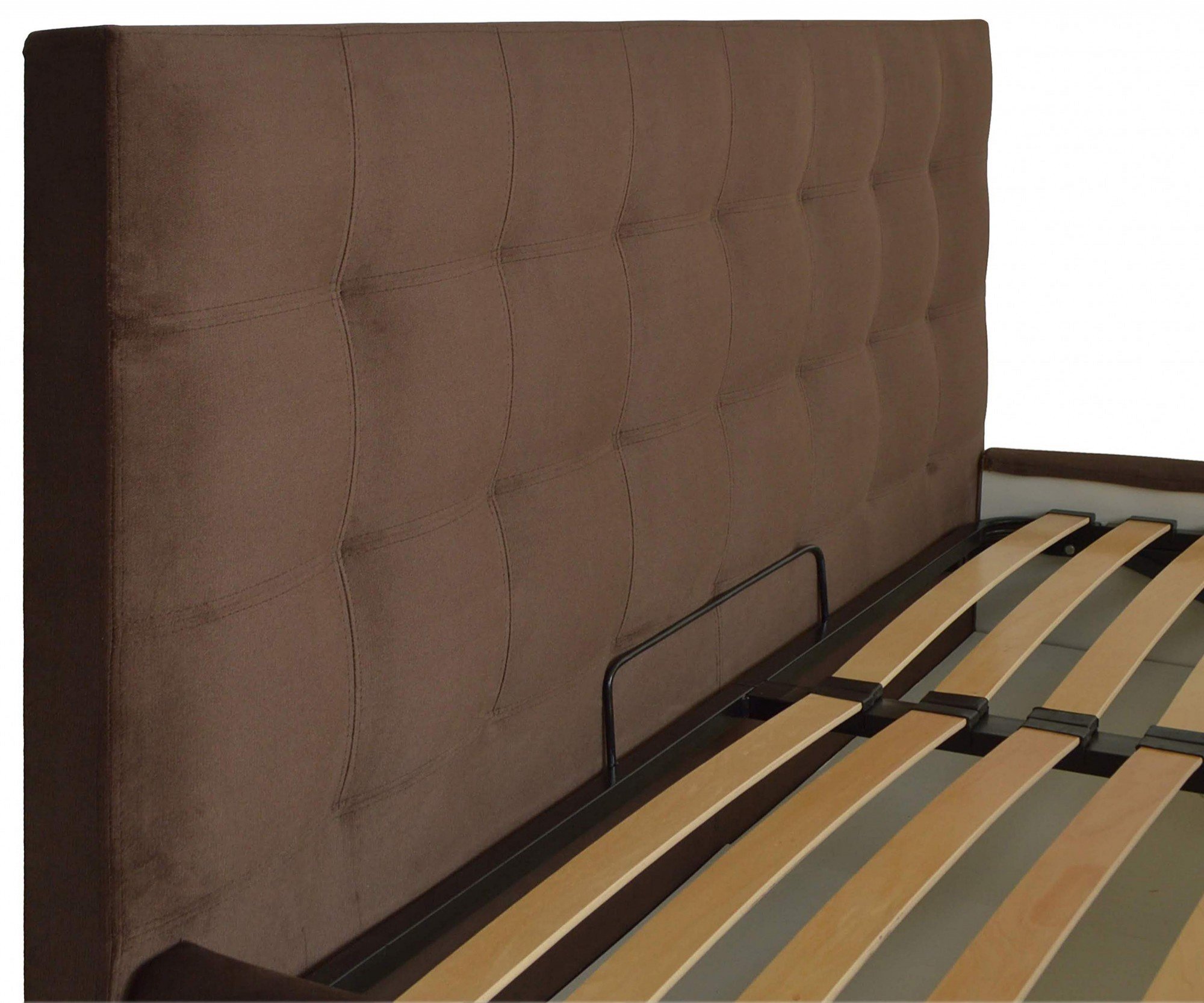 Кровать Chester New Comfort 140 х 200 см Missoni 011 С подъемным механизмом и нишей для белья Темно-коричневый - фото 3 Кровать Chester New Comfort 140 х 200 см Missoni 011 С подъемным механизмом и нишей для белья Темно-коричневый - фото 3