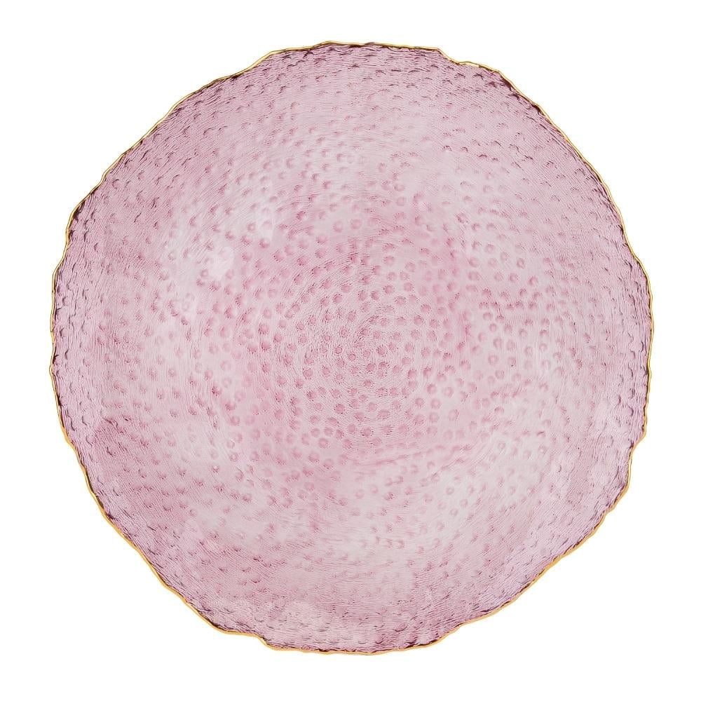 Блюдо стеклянное Красный шпинель 25 см (9219-020)