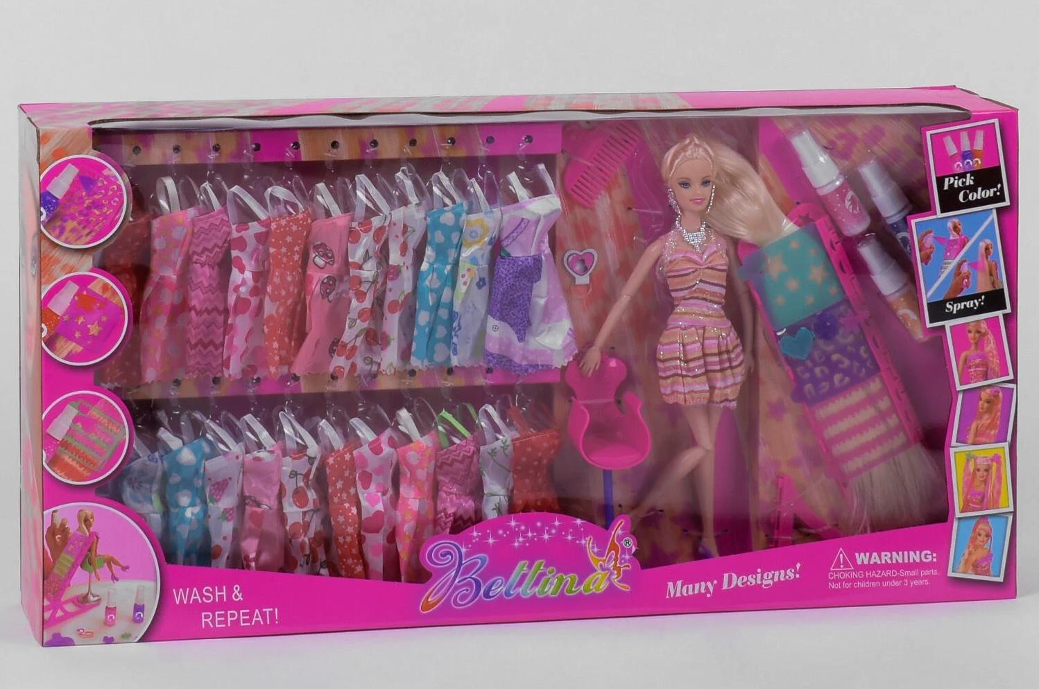 Кукла Bettina с нарядами покраска волос в коробке Multicolor (86045)