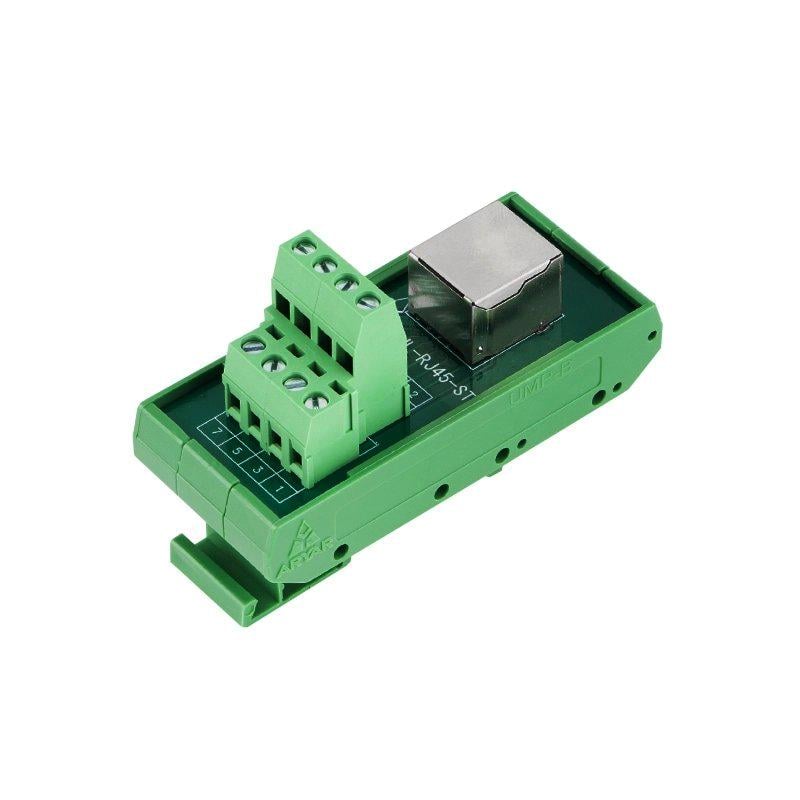 Гнездо RJ45 с клеммной колодкой на DIN-рейке (A151048)