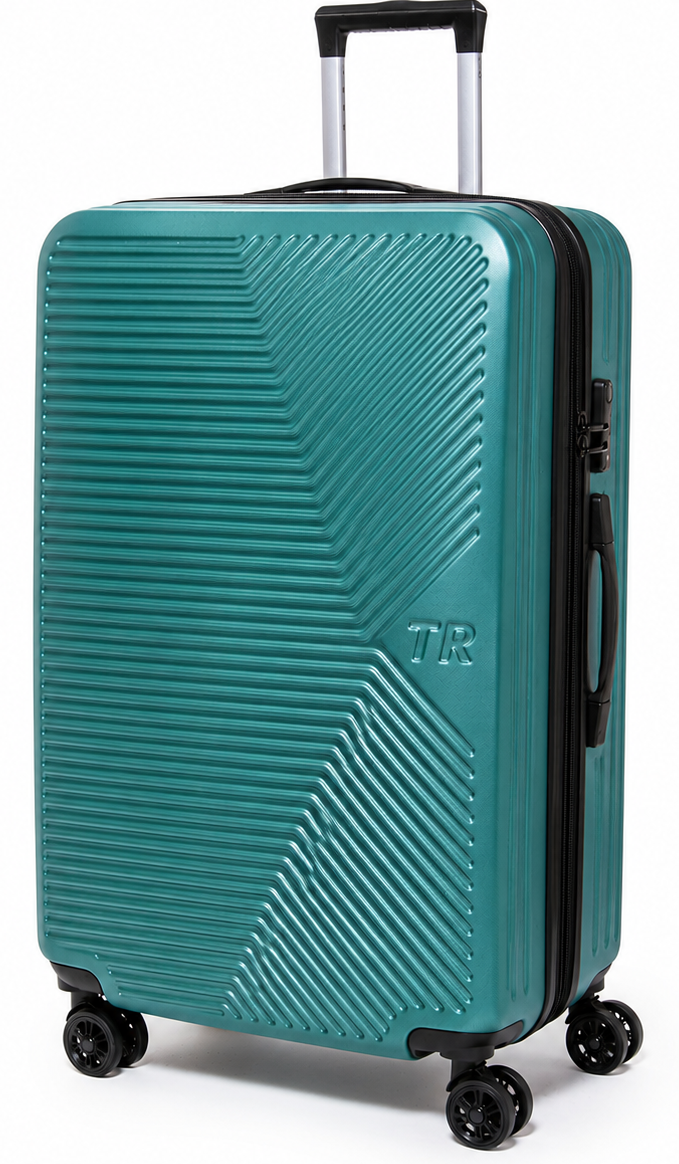 Валіза Fashion з розширенням ABS-пластик L 115 л 48x71x31 см Смарагдовий (3160369461)