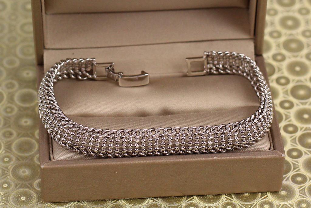 Браслет Xuping Jewelry Император 18 см 9 мм серебристый