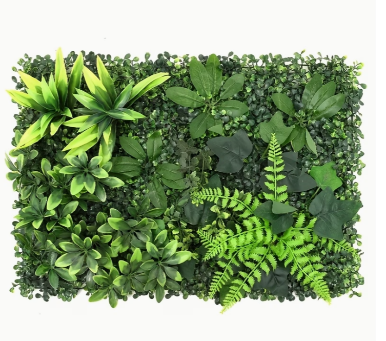 Панель декоративная из искусственной травы для отделки стен и забора 60x40 см Зеленый (Н-1224)