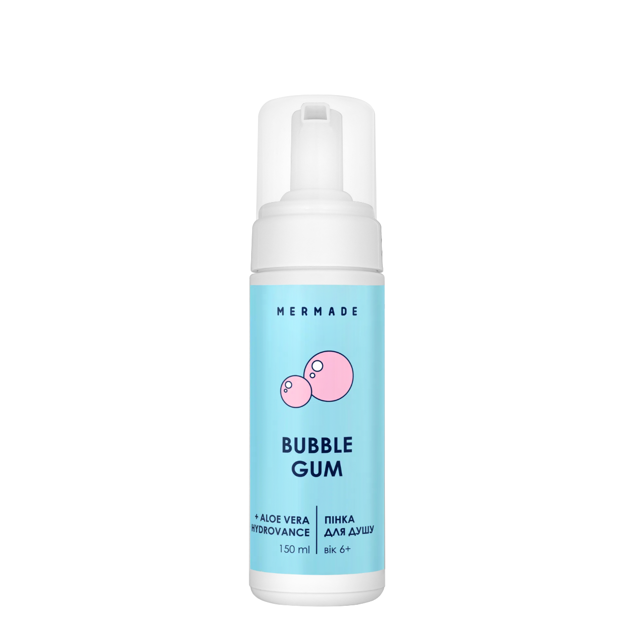 Пенка для душа парфюмированная Mermade Bubble Gum аромат Жвачка 150 мл
