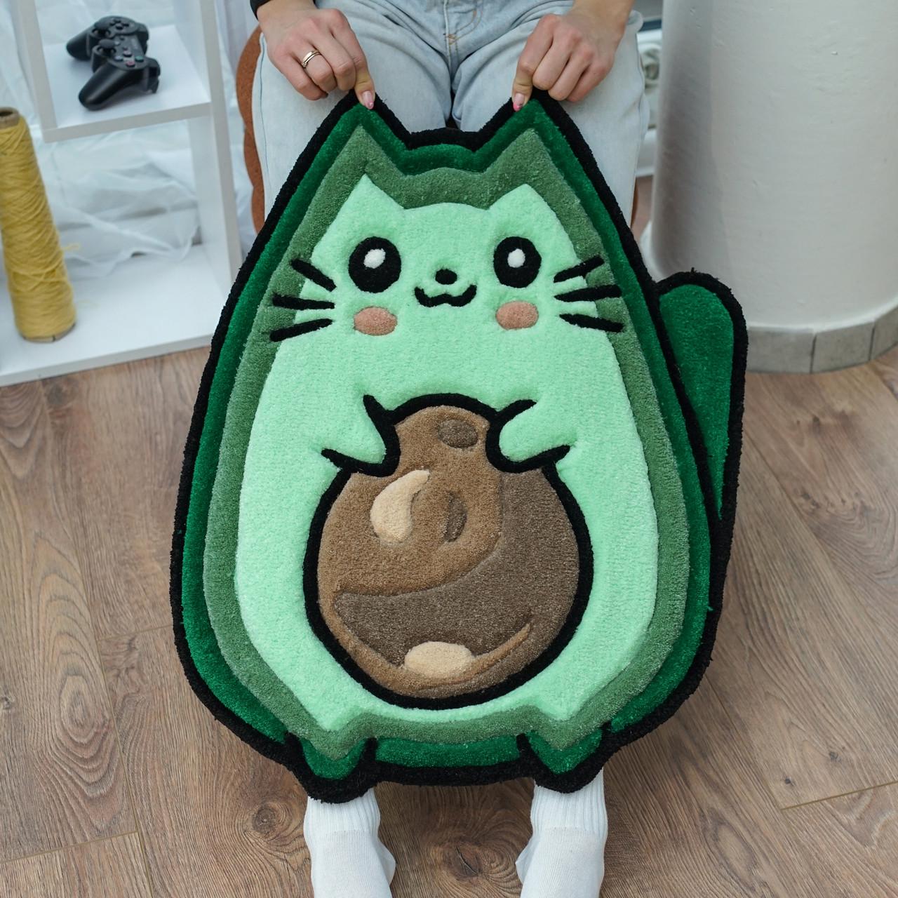 Килим ручної роботи АвоКотик 80x75 см Килим ручної роботи АвоКотик 80x75 см