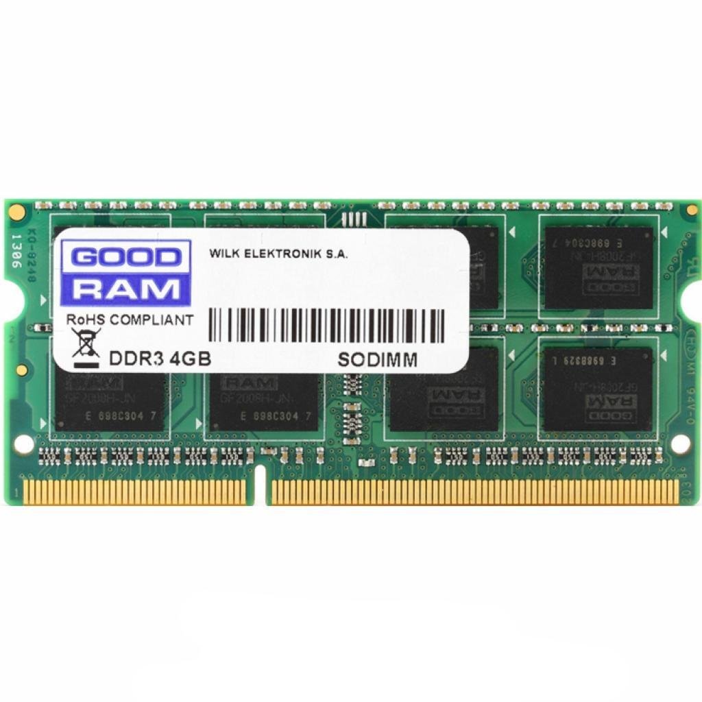 Оперативная память Goodram GR1600S364L11S/4G SODIMM DDR3/4 Gb/1600 МГц для ноутбуков (561496)