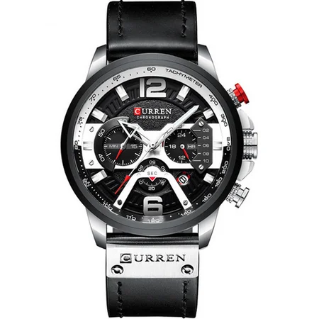 Наручные часы Curren 8329 Black-Silver (7277)