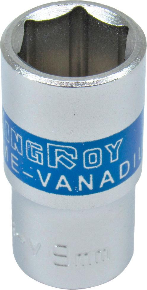 Головка торцевая низкая шестигранная KING ROY 1/4 9 мм (30161-9)