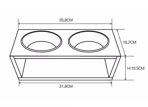 Подставка под миски для кошек из дерева Кура Капучино (ПКШ-001609) - фото 2 Подставка под миски для кошек из дерева Кура Капучино (ПКШ-001609) - фото 2