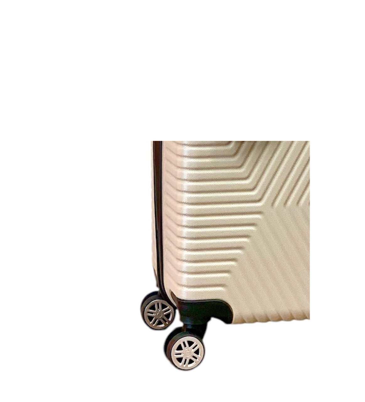 Чемодан Polo ПК017-S поликарбонат на 4-х двойных колесах маленький S 50 л Молочный - фото 2