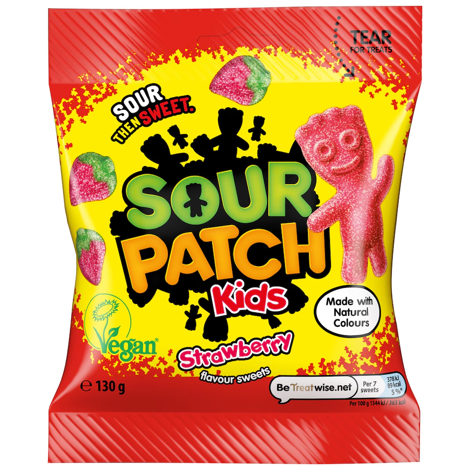 Мармелад Sour Patch Kids Strawberry 130 г (grehbdzfvdzf)