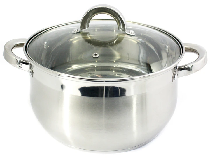 Каструля з нержавіючої сталі ZAUBERG з кришкою сферична 2,0 л (ZBY-2S)