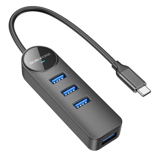 USB-хаб Borofone DH5 4в1 Type-C to 4 x USB3.0 20 см USB-хаб Borofone DH5 4в1 Type-C to 4 x USB3.0 20 см
