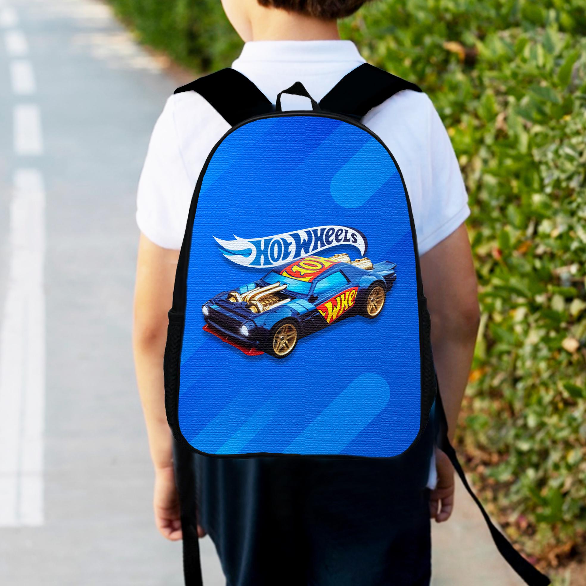 Шкільний рюкзак дитячий для хлопчика Hot Wheels міський 34х27 см (0104) - фото 5
