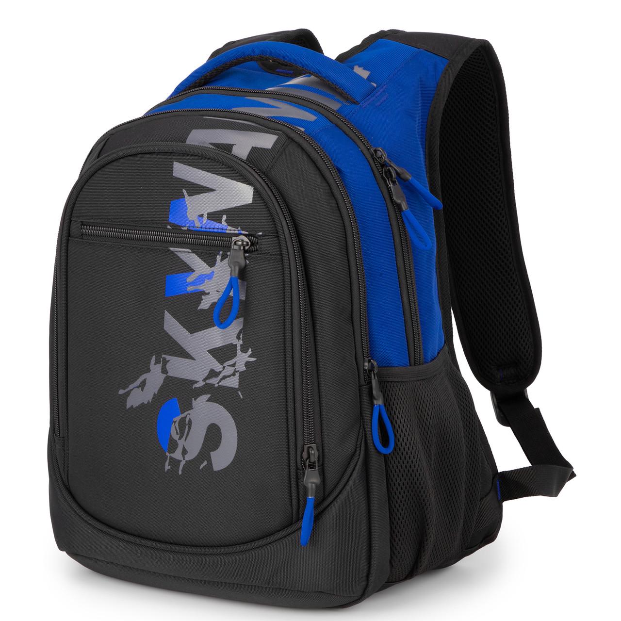 Міський рюкзак Winner SkyName 90-147-9 підлітковий Чорний/Синій