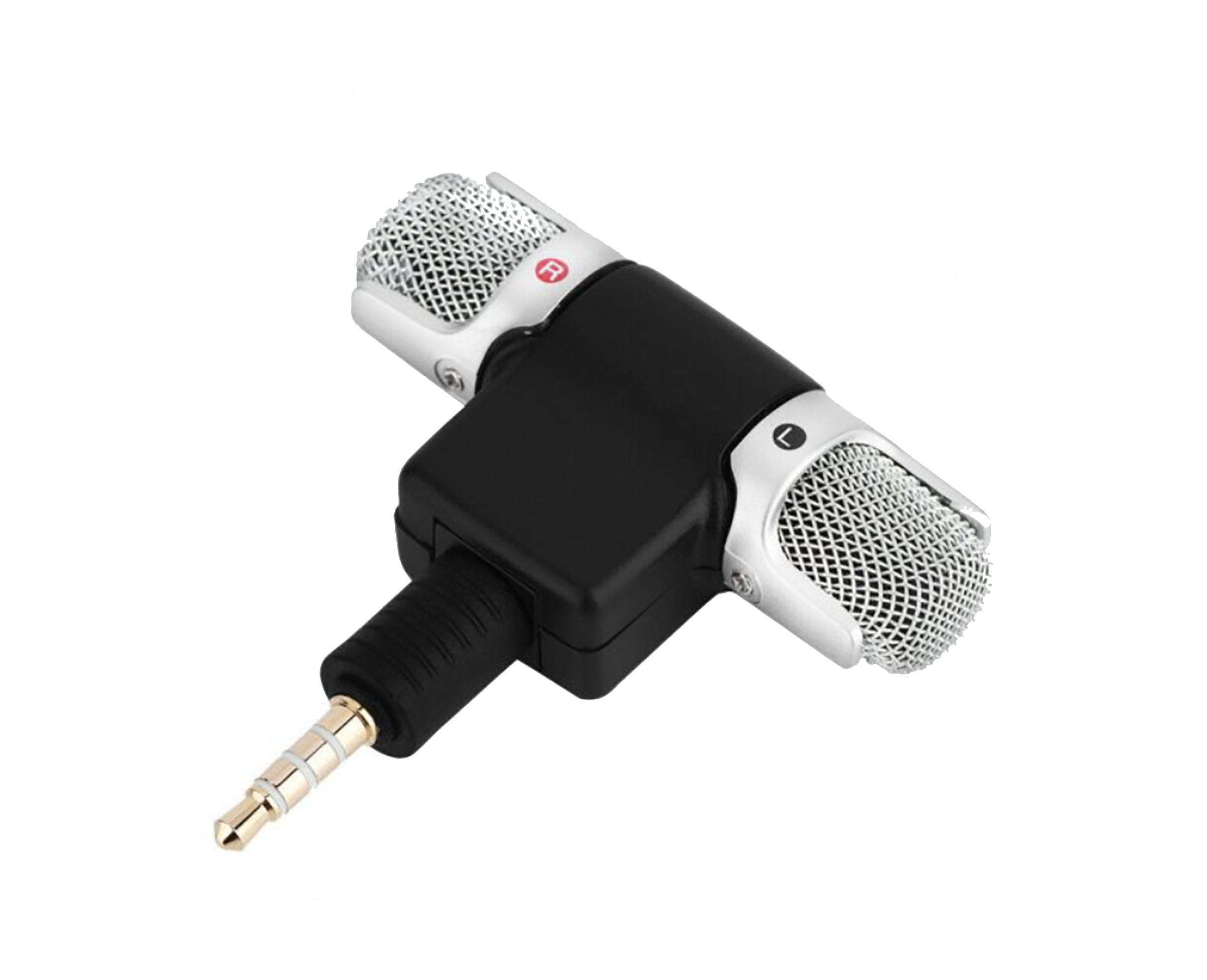 Стерео микрофон Mini внешний поворотный для камер/планшетов/смартфонов/компьютеру