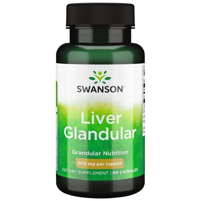 Комплекс для профилактики работы печени Swanson Liver Glandular 500 мг 60 Caps Комплекс для профилактики работы печени Swanson Liver Glandular 500 мг 60 Caps