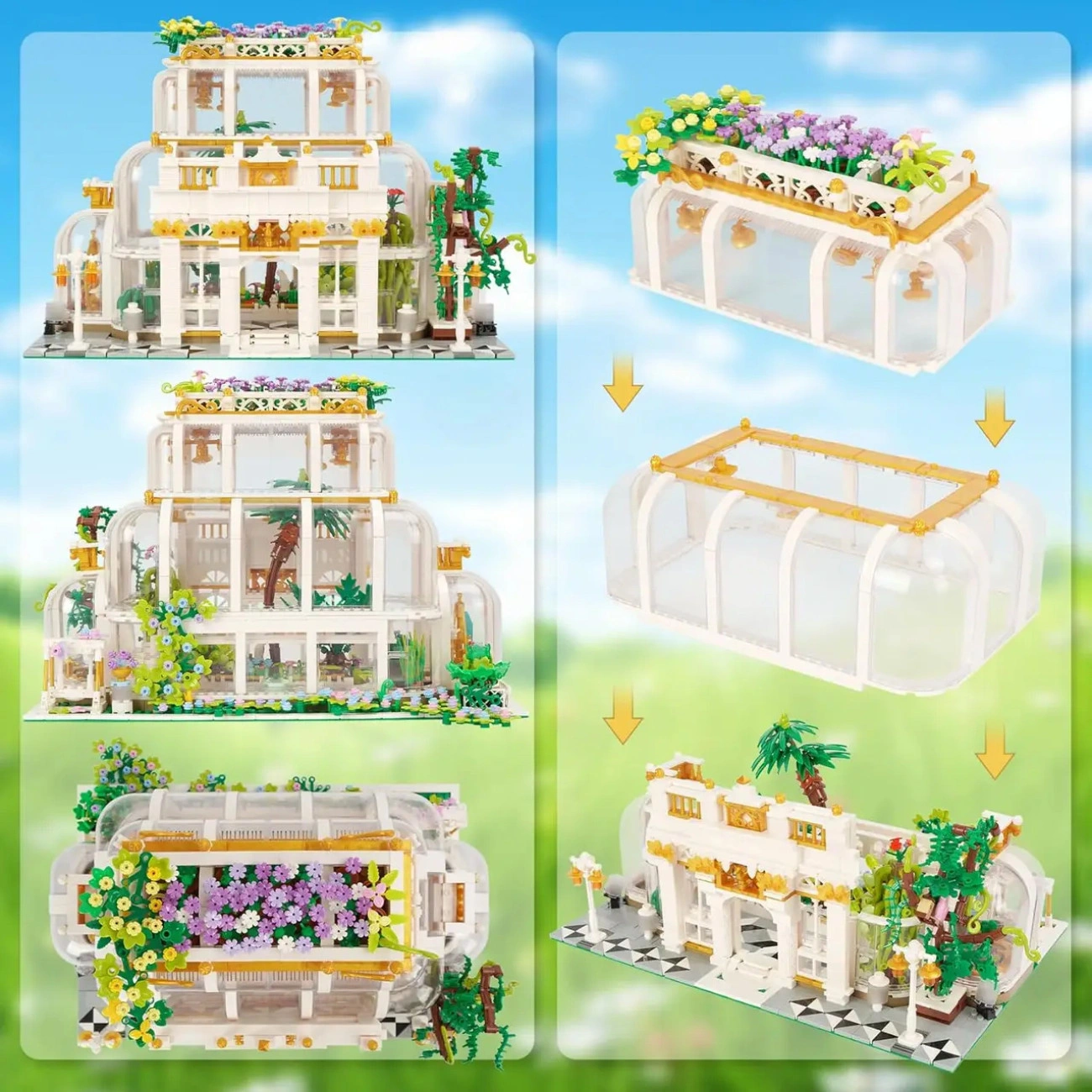 Набор для детей строительный Оранжерея 2231 дет. (29194999) - фото 3 Набор для детей строительный Оранжерея 2231 дет. (29194999) - фото 3