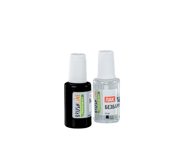 Набір для підфарбування Brushline Standart автофарба + лак Mitsubishi X42 Чорний