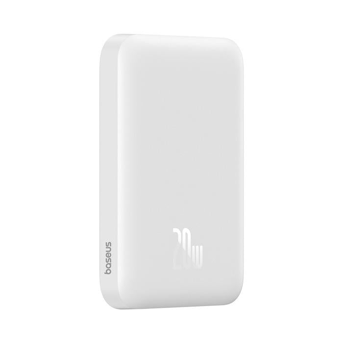 Повербанк BASEUS Magnetic Mini Air Fast Charge 6000mAh 20W с беспроводной зарядкой Qi 15W White (P10059002223-00) - фото 8