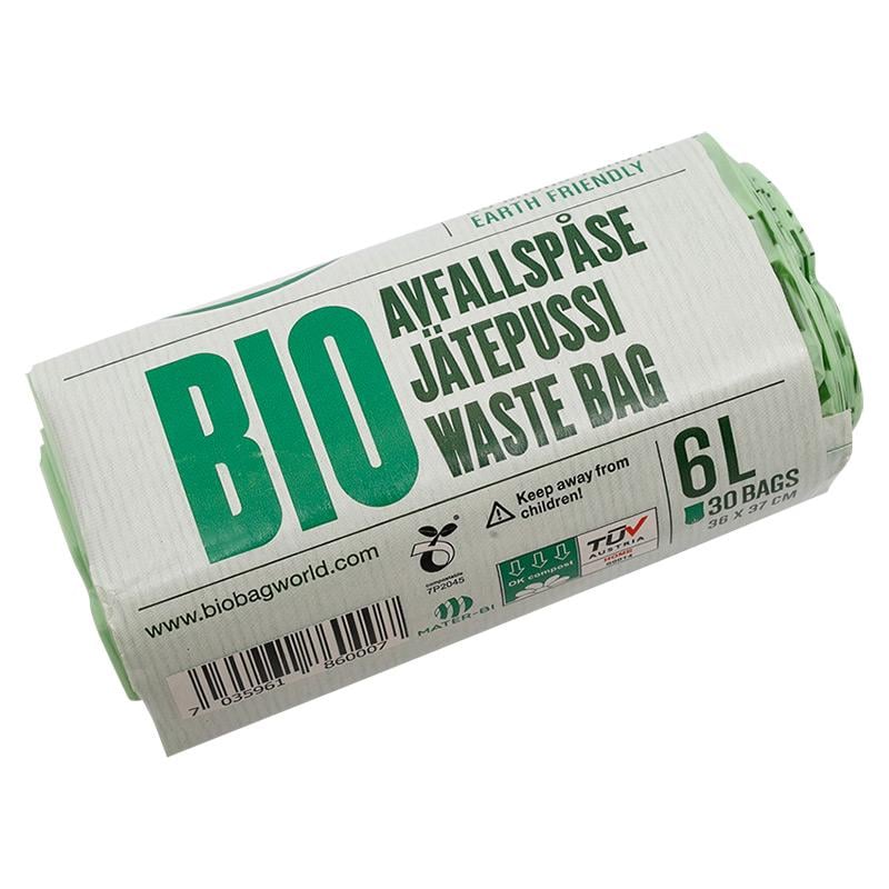 Эко-пакеты для мусора BioBag 6 л (186000)