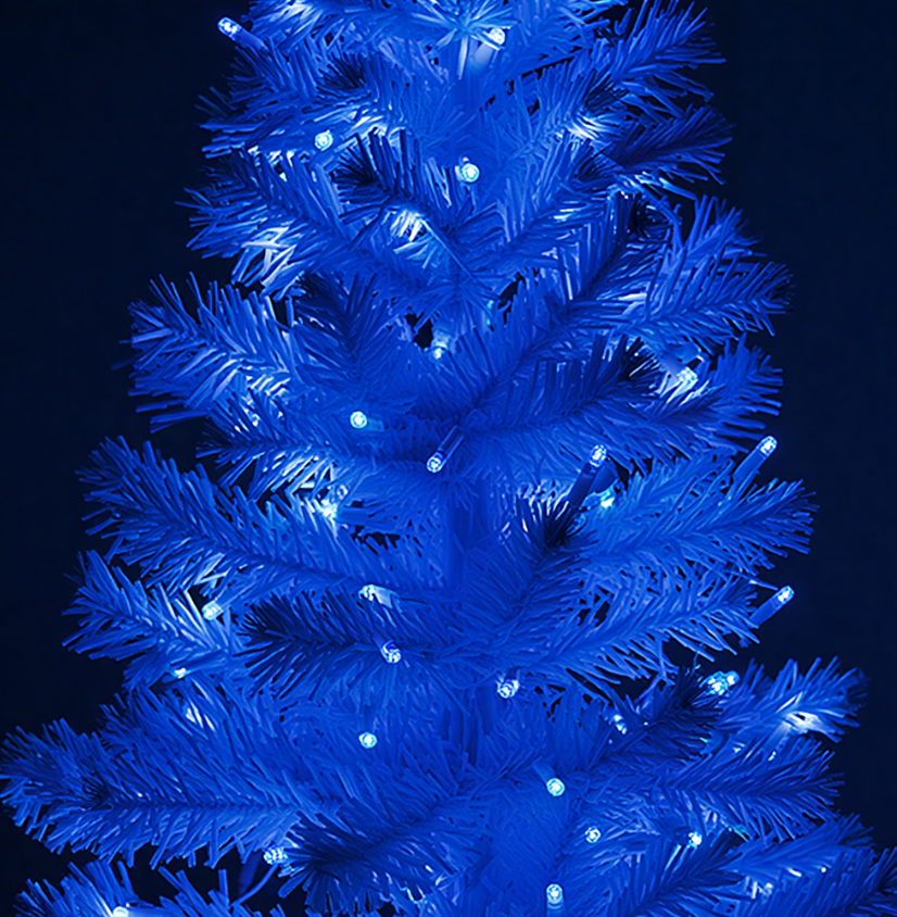 Гирлянда нить уличная 1000 LED 100 м от сети белая нить Синий - фото 4 Гирлянда нить уличная 1000 LED 100 м от сети белая нить Синий - фото 4