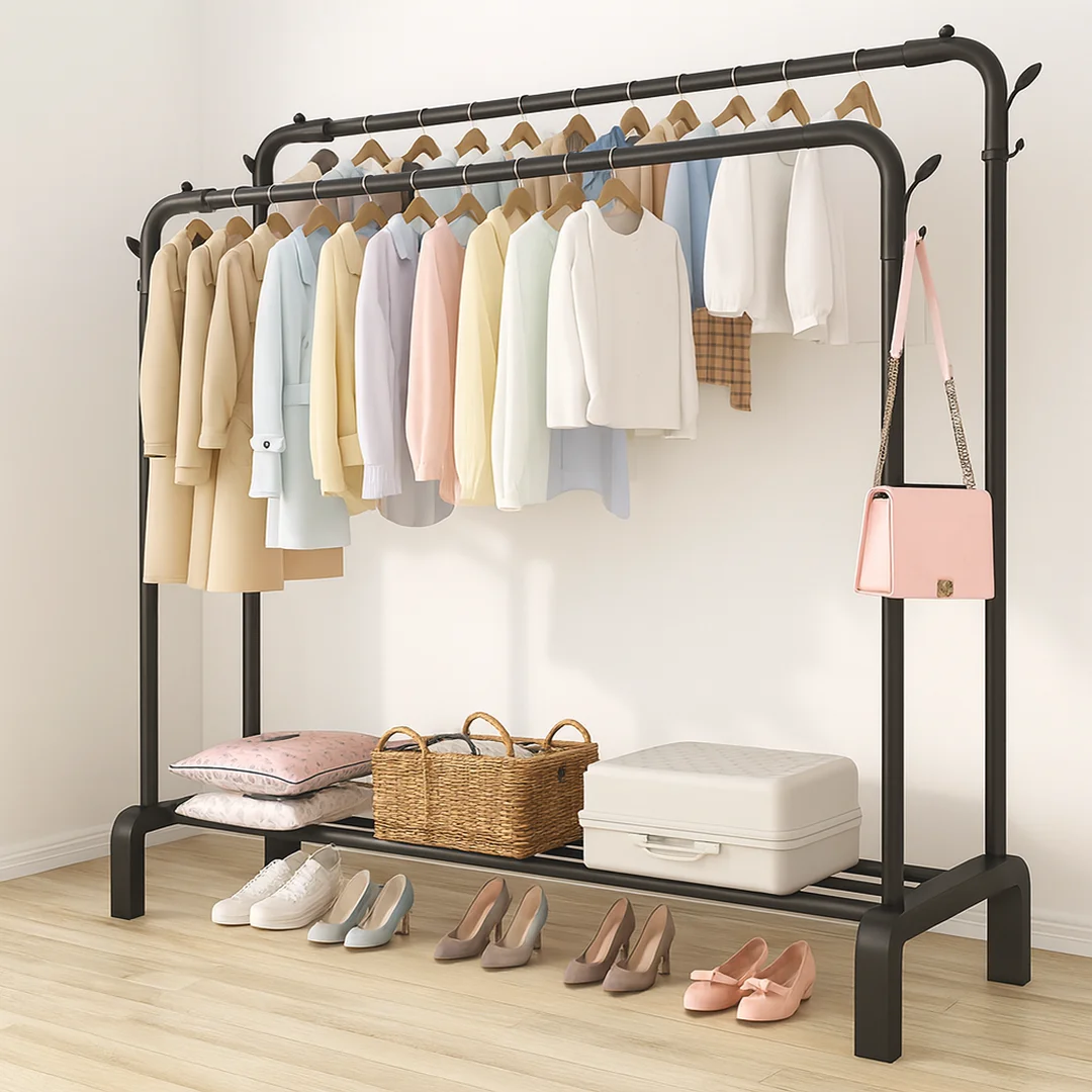Стойка вешалка для одежды и обуви двойная (29433538)