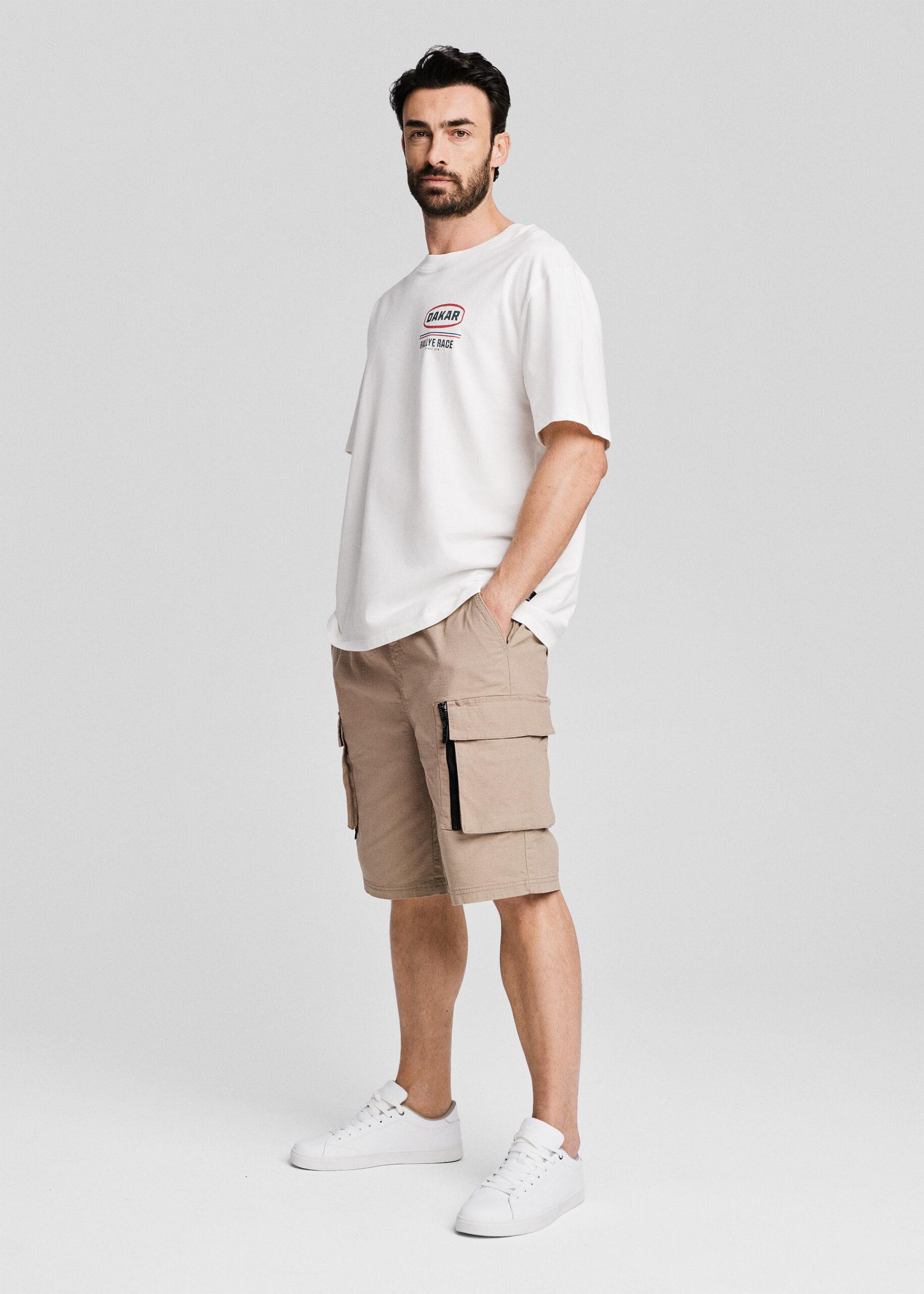 Футболка мужская Diverse DKR VINT OV L Молочный (5905384139511)