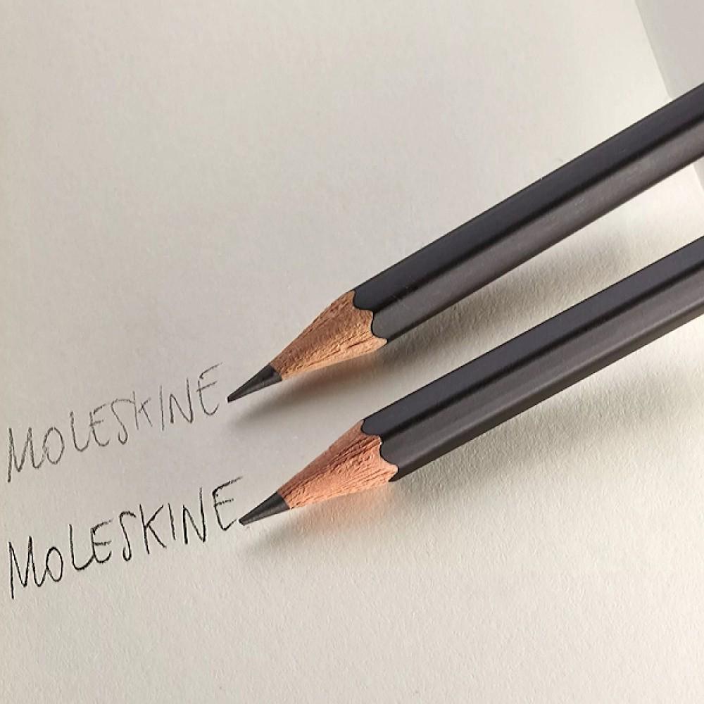 Набор карандашей Moleskine x Blackwing HB 12 шт. Черный (EWBKW01F12SET) - фото 6