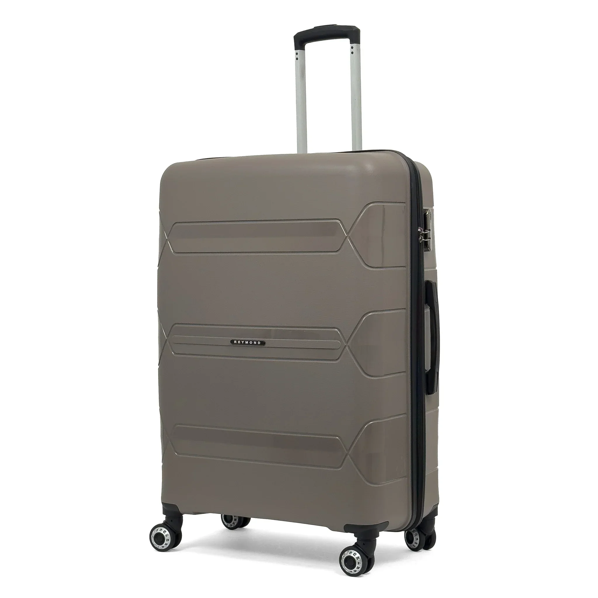 Чемодан Reymond PP003-L полипропилен с расширением на 4-х двойных колесах L 120/10 л - фото 1