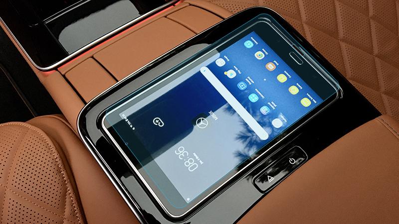 Стекло защитное Pixsel гибридный глянец для заднего планшета Mercedes Benz S CLASS 8,2“ 2020