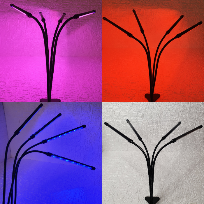 Фитолампа для растений на четыре лампы Led Plant Grow Light USB гибкая на прищепке (LP-418) - фото 8