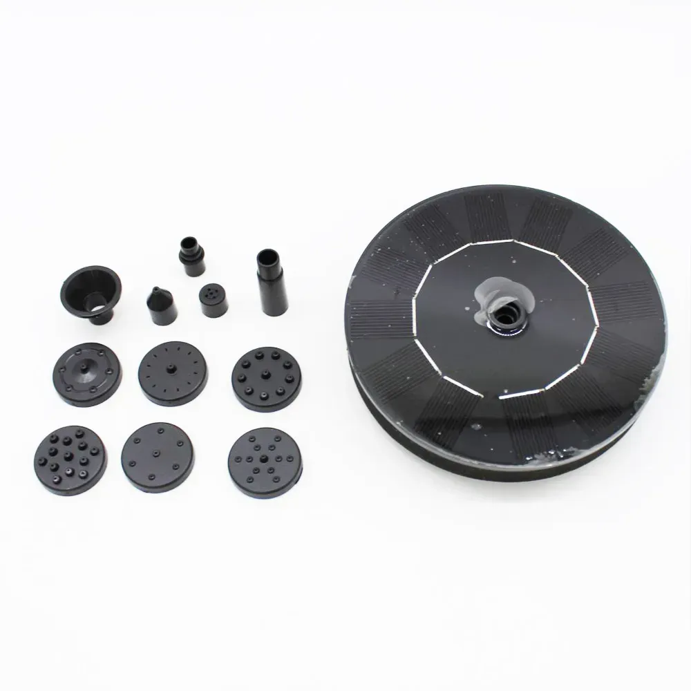 Фонтан садовый насос с солнечной панелью и 10 насадками 13 см (234564837) - фото 8 Фонтан садовый насос с солнечной панелью и 10 насадками 13 см (234564837) - фото 8