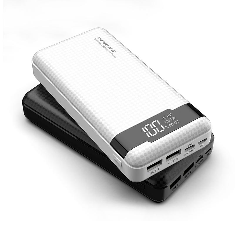 Повербанк Pineng PN-861 Type-C PD/QC 20W 20000 mAh White (86100) - фото 2