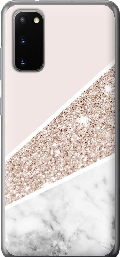 Чехол на Samsung Galaxy S20 Пастельный мрамор (4342u-1824-42517)