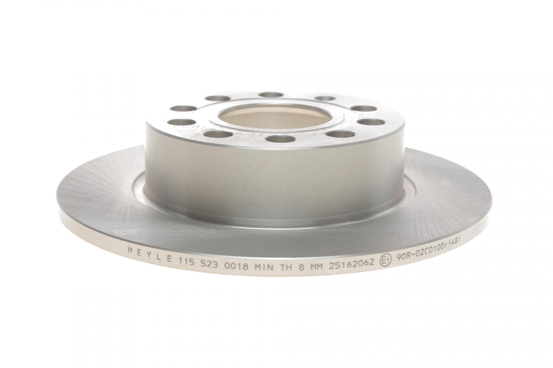 Диск тормозной задний Meyle VW Caddy III 1.2-2.0 TDI/TSI 04-15 253x10 мм (115 523 0018 MEYLE)