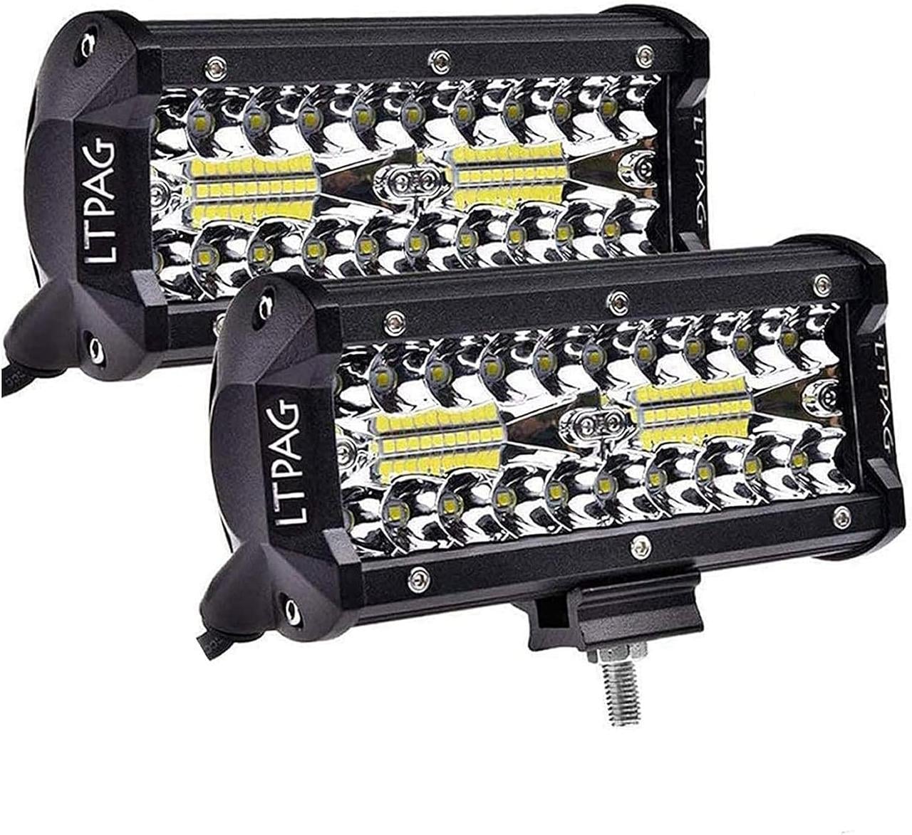 Балка светодиодная LTPAG 7" 240 W 12000 LM 6000 K LED для внедорожника 12 V/24 V 2 шт. (3190799858)