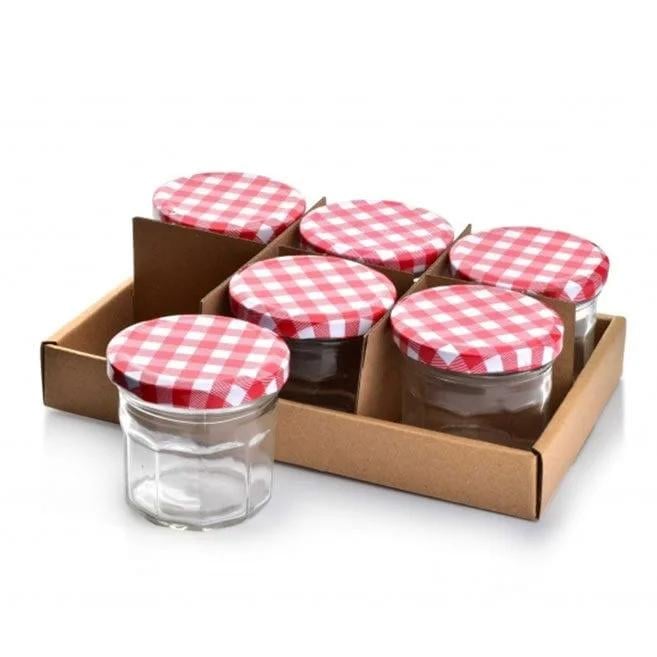 Комплект стеклянных банок Flora Basic Kitchen 120 мл 6 шт. (35484)