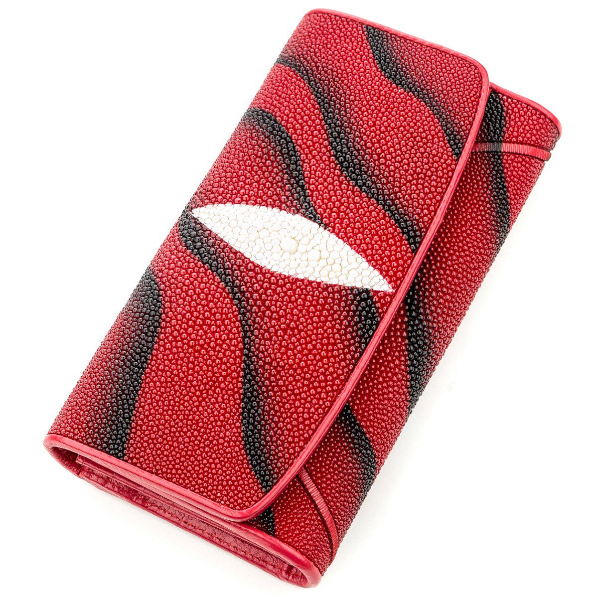 Женский кошелек Stingray leather 18536 кожаный Красный